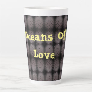 Caneca De Café Latte Oceanos De Amor