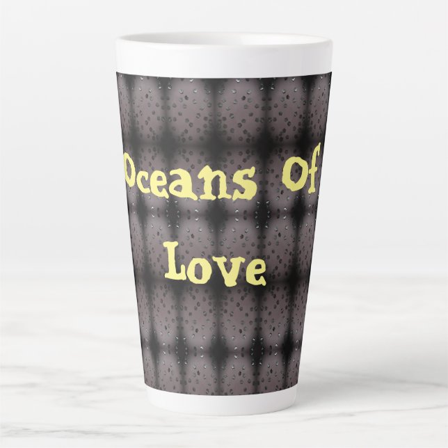 Caneca De Café Latte Oceanos De Amor (Frente)
