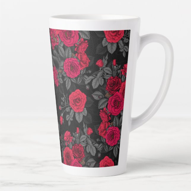 Caneca De Café Latte Oculto nas rosas (Direita)
