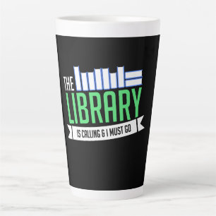 Caneca De Café Latte Oferta de Livros da Biblioteca Bibliotecária