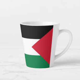 Caneca De Café Latte oficialmente pavilhão do Estado da Palestina