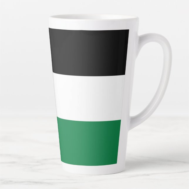 Caneca De Café Latte oficialmente pavilhão do Estado da Palestina (Direita)