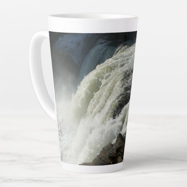 Caneca De Café Latte Ohiopyle Falls na Pensilvânia (Ângulo esquerdo)