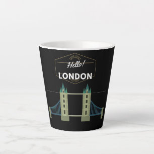 Caneca De Café Latte Olá Londres 