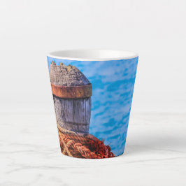 Caneca De Café Latte Old Mooring Bollard