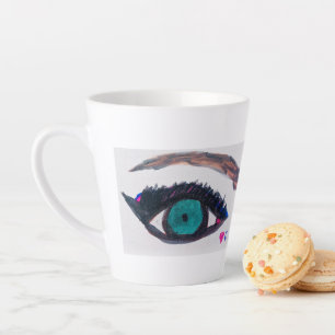 Caneca De Café Latte Olho <3 U Mug