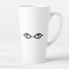 Caneca De Café Latte Olhos de Zipper