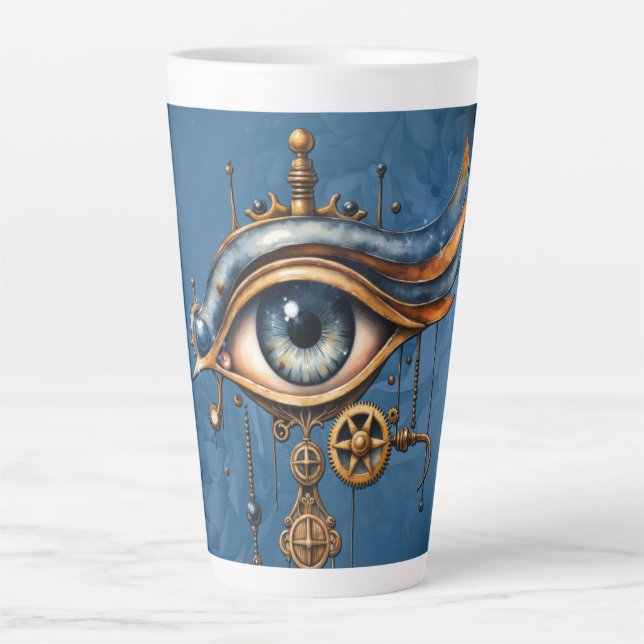 Caneca De Café Latte Olhos do Universo (Frente)