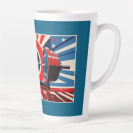 Caneca De Café Latte Olimpiadas de Arte Pop Patriótica