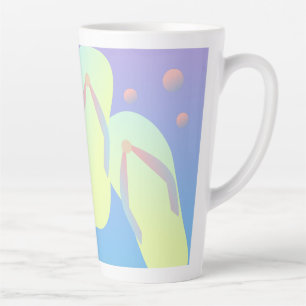 Caneca De Café Latte Ombre Sacudir Flop Verão