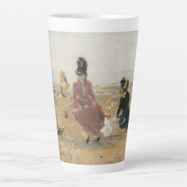 Caneca De Café Latte On the Beach Trouville 1887, por Eugene Boudin