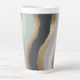Caneca De Café Latte Ondas