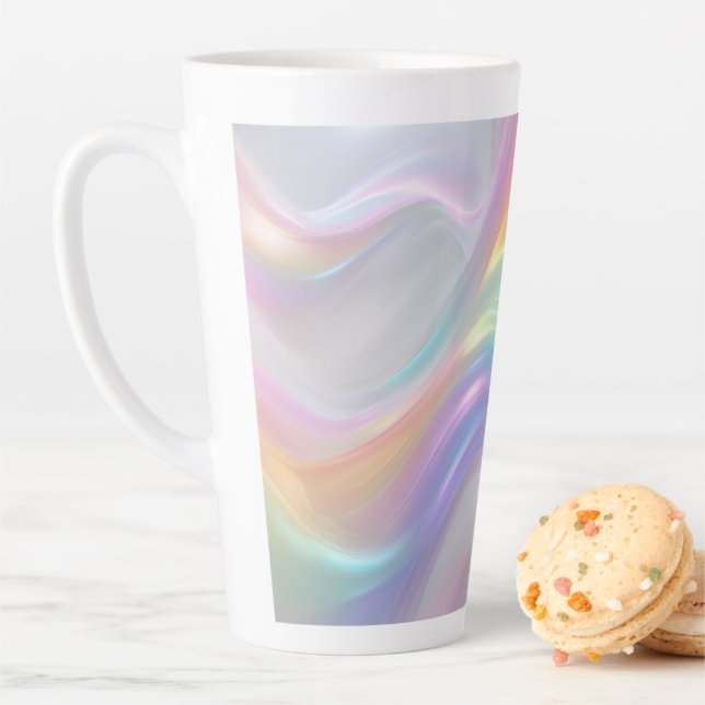 Caneca De Café Latte Ondas de Luz (In Situ)