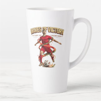 Caneca De Café Latte ondas de vitória