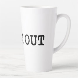 Caneca De Café Latte OPT OUT T-Shirt