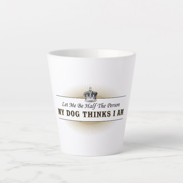 Caneca De Café Latte Oração aos Proprietários de Cachorros (Frente)