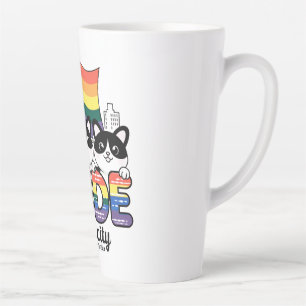 Caneca De Café Latte Orgulho da Cidade de Jacksonville Flórida EUA Rain