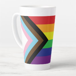 Caneca De Café Latte Orgulho gay Arco-Íris Sinalizador Progressivo LGBT