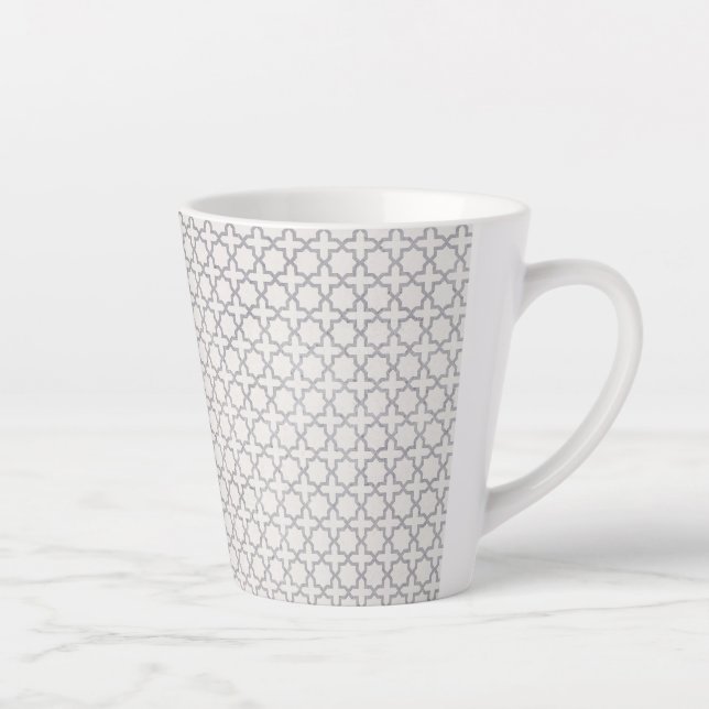 Caneca De Café Latte Ornamento Arabe Elegante (Direita)