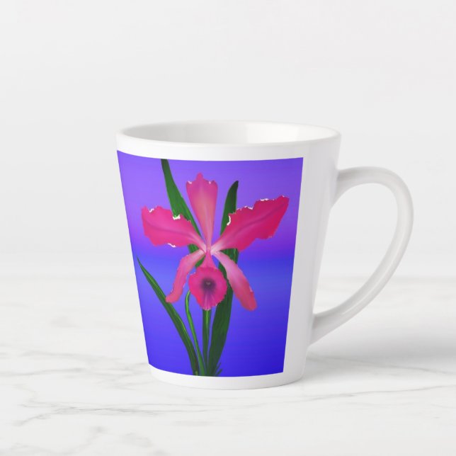 Caneca De Café Latte orquídea da fela (Direita)