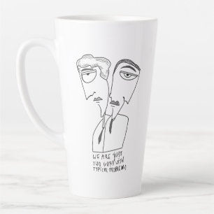 Caneca De Café Latte Os amigos do Cara mates presentes não bebem