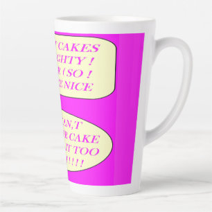 Caneca De Café Latte Os bolos são bons feitos para amantes de comida co