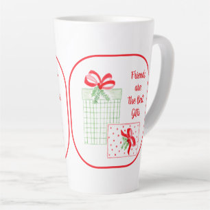 Caneca De Café Latte Os melhores presentes são os amigos do Natal em Wa