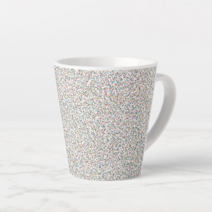 Caneca De Café Latte Os Pontos Espetados Coloridos Inteiros