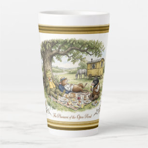 Caneca De Café Latte Os Prazeres da Estrada Aberta Vento nos Salgueiros