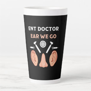 Caneca De Café Latte Otorrinolaringologia Otorrinolaringologista ENT   