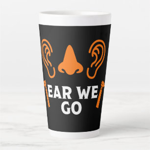 Caneca De Café Latte Otorrinolaringologista Otorrinolaringologia ENT   