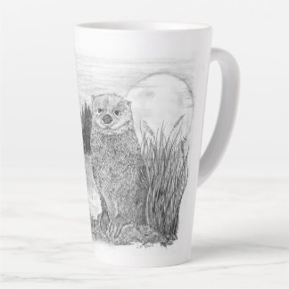Caneca De Café Latte Otter por Lago