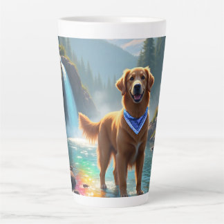 Caneca De Café Latte Ouro de sempre no Rio Arco-íris Fantástico