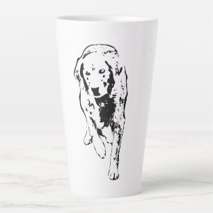Caneca De Café Latte Ouro Passa Pela Luz De Outono