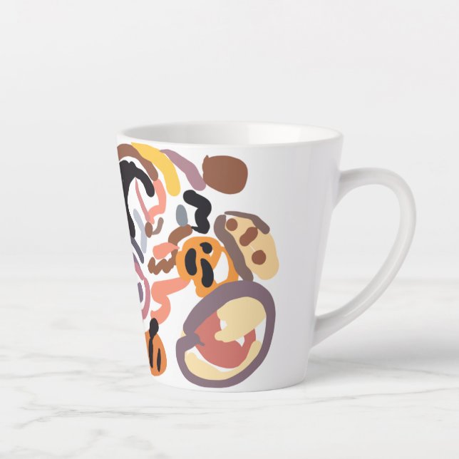 Caneca De Café Latte outono de Ação de Graças (Direita)