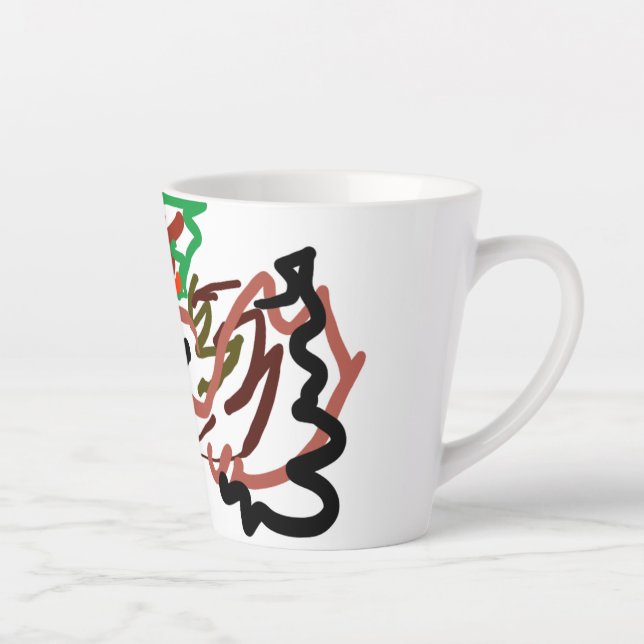 Caneca De Café Latte Outono do ouriço-cacheiro (Direita)