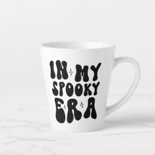 Caneca De Café Latte Outono Vintage Na Minha Era Assustadora Retro Hall