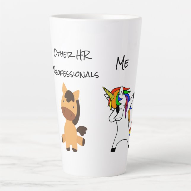 Caneca De Café Latte Outros Profissionais de RH (Frente)