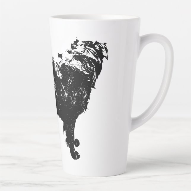 Caneca De Café Latte Outubro Ring Poise (Direita)