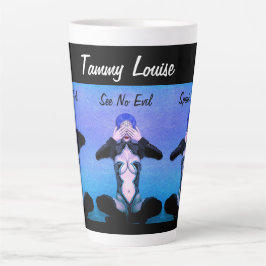 Caneca De Café Latte Ouvir falar sem Mau