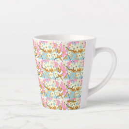 Caneca De Café Latte OVERFLOW Floral Latte Mug - Adiela Akoo