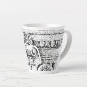 Caneca De Café Latte OVO e DART Latte Mug