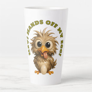 Caneca De Café Latte Ovo Engraçado Guarda