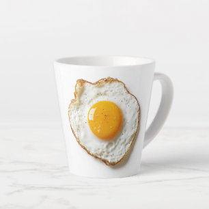 Caneca De Café Latte Ovo picado com bordas nítidas e Ouro Yo