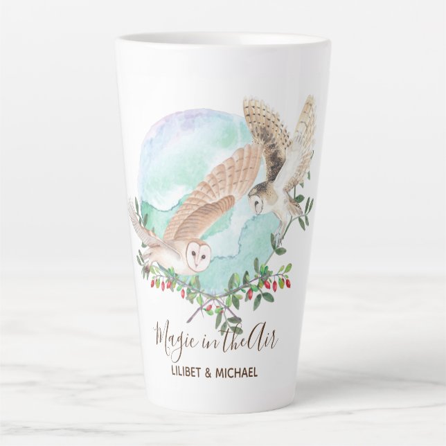 Caneca De Café Latte OWL GIFTS - Personalizado (Frente)