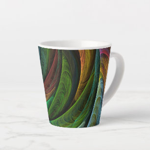 Caneca De Café Latte Padrão de Abstrato de Arte Moderna com Glória de C