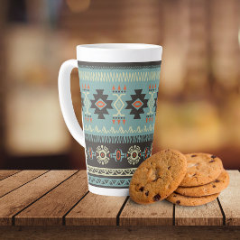 Caneca De Café Latte Padrão de Cobertura Nativo