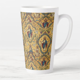 Caneca De Café Latte Padrão de Jesus