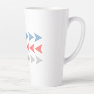 Caneca De Café Latte Padrão de Seta