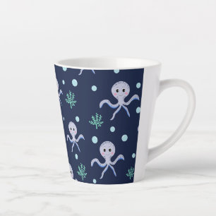 Caneca De Café Latte Padrão Fofo de Polvo